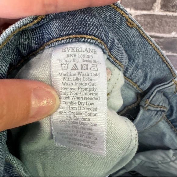 EVERLANE The Way High Denim Short Jean medium wash - Picture 10 of 10